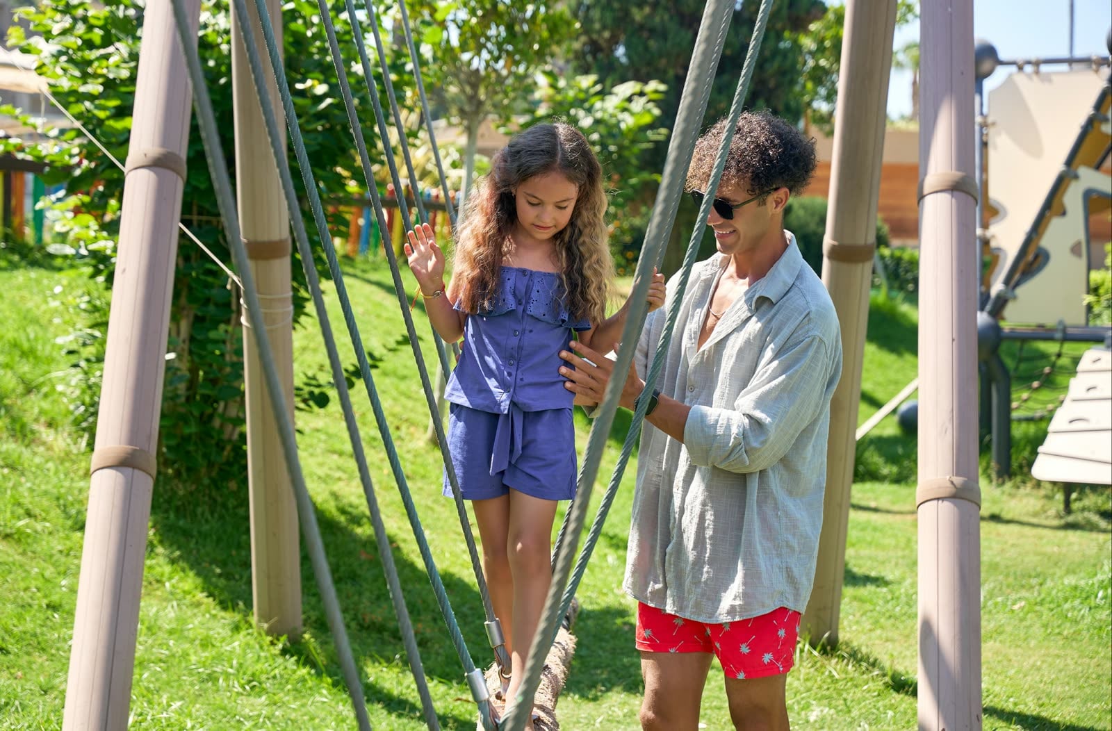 A family spending time together at Kefaluka Resort