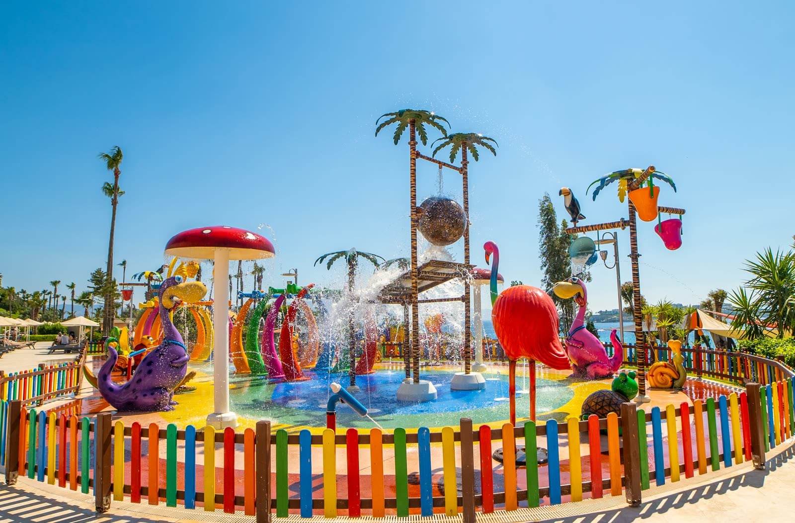 Children playing in the Kefaluka Resort playground